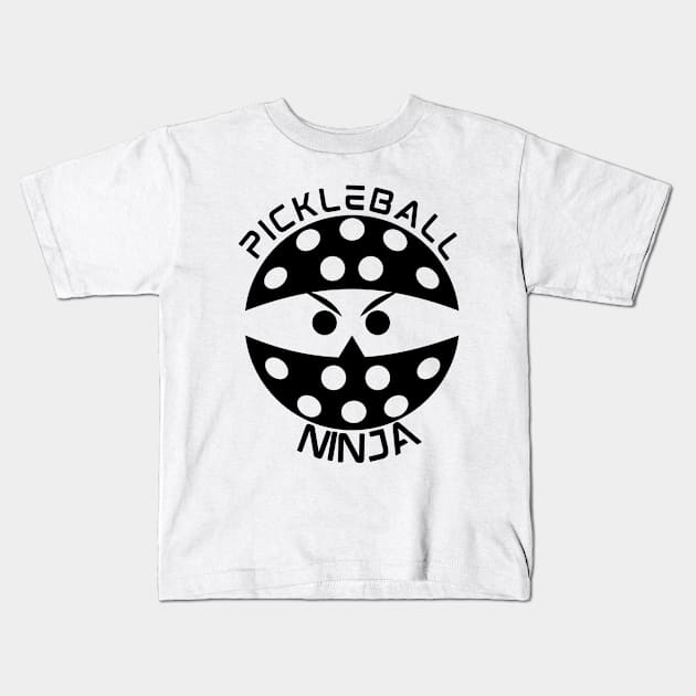 Pickleball Ninja Kids T-Shirt by FK-UK